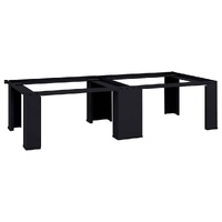 Washing Machine Pedestal 2 pcs Black 127 x 54.5 x 32.5 cm Steel