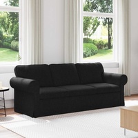 Sofa Black 215 x 82 x 80 cm Fabric