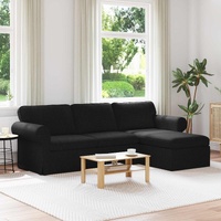 Sofa Black 245 x 138 x 80 cm Fabric