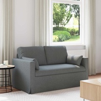 Sofa Dark Grey 139 x 78 x 80 cm Fabric