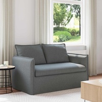 Sofa Dark Grey 136 x 82 x 85 cm Fabric