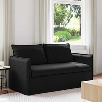 Sofa Black 156 x 82 x 85 cm Fabric
