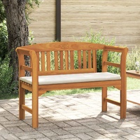 Rose Bench Cream White 114 x 46 x 82.5 cm Solid Acacia Wood