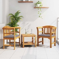Rose Bench Natural 68.5 x 46 x 82.5 cm Solid Acacia Wood