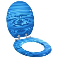 Soft-Close Toilet Seat Blue Drop 44 x 38 cm MDF board