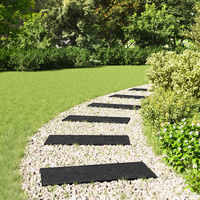 Stepping Stone 6 pcs Black 60.5 x 25 x 2 cm Rubber