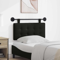 Hanging Headboard Black 100 x 55 x 5 cm Faux Leather