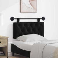 Hanging Headboard Wall-mounted Black 100 x 55 x 7 cm Velvet