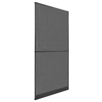 Hinged Insect Screen Manual Anthracite and Black 100 x 215 cm