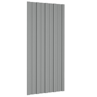 Roof Panel 36 pcs Grey 100 x 45 cm Galvanised steel