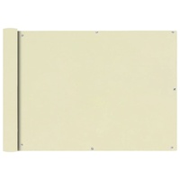 Balcony Screen Oxford Fabric 75x400 cm Cream