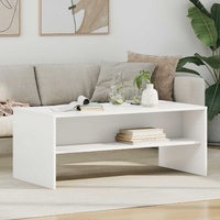 Coffee Table White 100 x 50 x 40 cm Engineered Wood