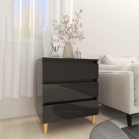 Sideboard High Gloss Black 60x35x69 cm Engineered Wood