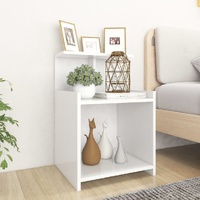 Bed Cabinet White 40x35x60 cm Engineered Wood