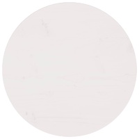 Table Top White Ø60x2.5 cm Solid Wood Pine