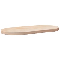 Table Top 80x40x2.5 cm Solid Wood Pine Oval