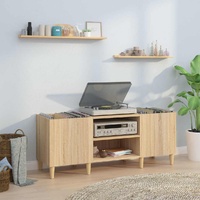 Record Cabinet Sonoma Oak 121x38x48 cm Engineered Wood
