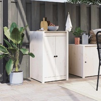 Outdoor Kitchen Doors MEPPEL White 50x9x82 cm Solid Wood Pine