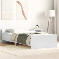 Bed Frame without Mattress White 90x190 cm Engineered Wood