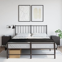 Bedside Cabinets 2 pcs Black 36x39x50.5 cm Steel