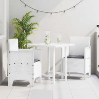 Garden Chair 2 pcs White 53 x 49 x 85 cm Polypropylene