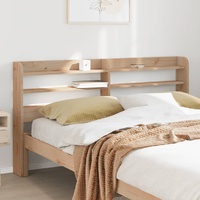 Headboard with Shelves 150 cm Solid Wood Pine