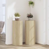 Plant Stands 2 pcs Sonoma Oak 25x25x80 cm Engineered Wood