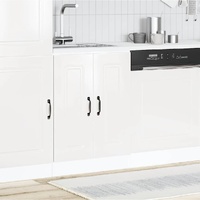 Sink Base Cabinet "Kalmar" High Gloss White 60x46x81,5 cm Engineered Wood