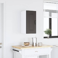 Kitchen Wall Cabinet "Kalmar" Black Engineered Wood