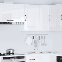 Kitchen Wall Cabinet "Kalmar" High Gloss White Engineered Wood