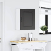 Kitchen Wall Cabinet "Kalmar" Black Engineered Wood