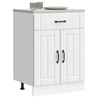 Kitchen Base Cabinet Lucca White Engineered Wood