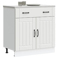 Kitchen Base Cabinet Lucca White Engineered Wood