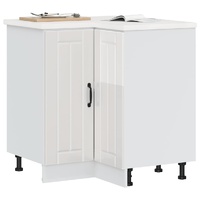 Kitchen Corner Base Cabinet "Lucca" High Gloss White Engineered Wood