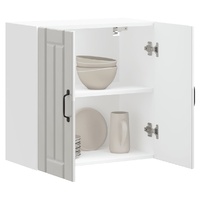 Kitchen Wall Cabinet "Lucca" High Gloss White Engineered Wood