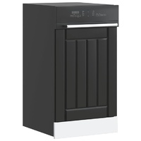 Dishwasher Panel "Lucca" Black Engineered Wood