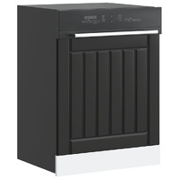 Dishwasher Panel "Lucca" Black Engineered Wood