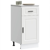 Kitchen Base Cabinet Porto White Engineered Wood