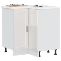 Kitchen Corner Base Cabinet "Porto" High Gloss White Engineered Wood