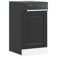 Dishwasher Panel "Porto" Black 45x1,5x67 cm Engineered Wood