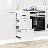 Kitchen Base Cabinet "Porto" High Gloss White Engineered Wood