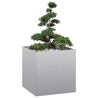 Planter 80x80x80 cm Galvanised Steel