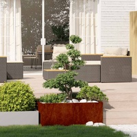 Planter Rusty 100x100x40 cm Weathering Steel