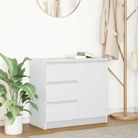 Sideboard with Drawer White 71x35x65 cm Engineered Wood