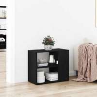 Sideboard with Drawer Black Oak 60 x 30 x 50 cm Engineered Wood