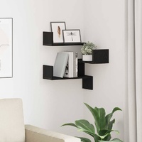 Wall Shelf Black Oak 40 x 40 x 49,5 cm Engineered Wood