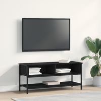TV Cabinet Set Black Oak 100 x 35 x 45 cm Engineered Wood
