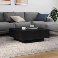 Coffee Table Black Oak 80 x 80 x 31 cm Engineered Wood
