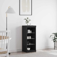 LED Sideboard Black Oak 41 x 37 x 100 cm Engineered Wood