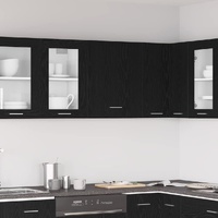 Hanging Cabinet Black Oak 50 x 31 x 60 cm Engineered Wood
